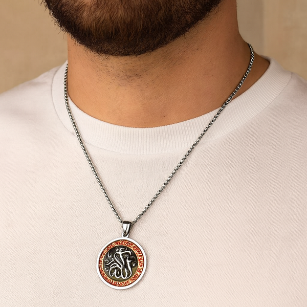 Divine Script Necklace for Men